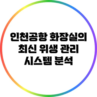 인천공항 화장실의 최신 위생 관리 시스템 분석