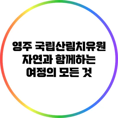 영주 국립산림치유원: 자연과 함께하는 여정의 모든 것