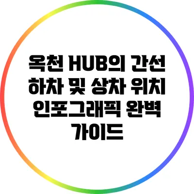 옥천 HUB의 간선 하차 및 상차 위치 인포그래픽 완벽 가이드